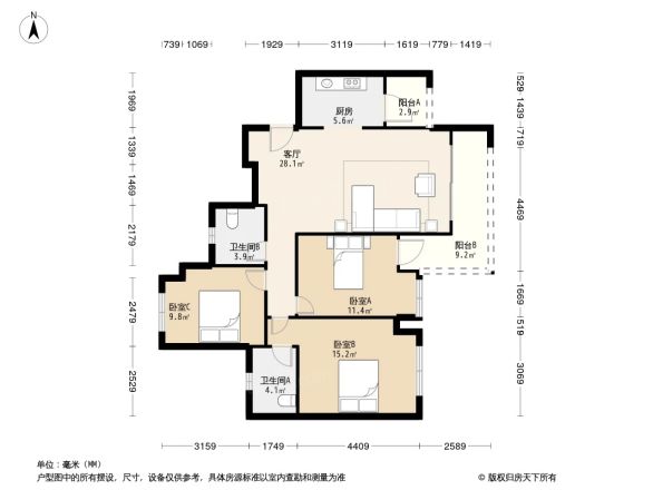龙湖三千庭户型图