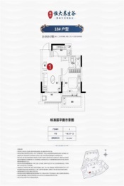 恒大健康城1室2厅1厨1卫建面61.12㎡