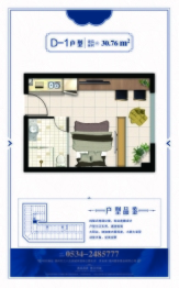 龙溪香岸公寓建面30.76㎡