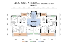 滨水·翡丽城3期3室2厅1厨2卫建面119.76㎡