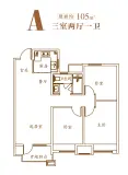 旭辉银盛泰博观御品A户型105平