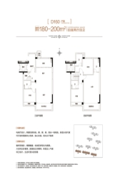 淄博碧桂园云璟湾4室2厅1厨4卫建面180.00㎡