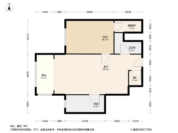 北苑家园清友园户型图