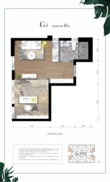 建发第五大道三期建面46.00㎡