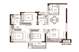 中骏·云景府3室2厅1厨2卫建面107.00㎡