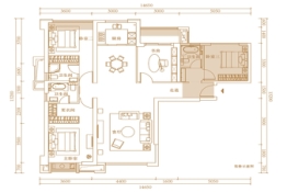 中骏·悦景府4室2厅1厨3卫建面137.00㎡