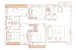 中骏柏景湾4室2厅1厨2卫建面129.00㎡