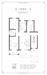 太和小镇3室2厅1厨1卫建面100.91㎡