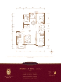 北湖十六峯4室2厅3卫建面169.38㎡