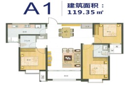 琨朗·翰林华府3室2厅1厨2卫建面119.35㎡