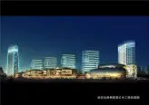 临安达路侧夜景灯光工程效果图