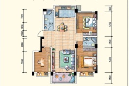 学府佳园三期3室2厅1厨2卫建面125.69㎡