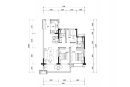 雅居乐星光城3室2厅1厨2卫建面108.00㎡