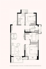 中交·成均雅院3室2厅1厨1卫建面89.00㎡