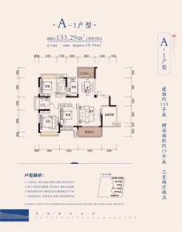 中伟.国际公馆3室2厅1厨2卫建面133.29㎡