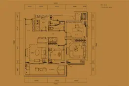 丰胜壹品腾冲3室2厅1厨1卫建面91.00㎡