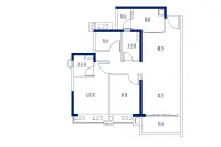 3座03/04、2座02/03单元96㎡