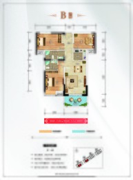 万家·领秀城3室2厅1厨2卫建面109.20㎡