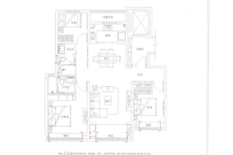 招商公园18723室2厅1厨2卫建面125.00㎡