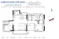14栋1单元02/2单元01户型