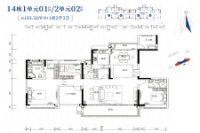 14栋1单元01/2单元02户型