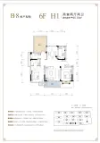 武汉中国健康谷B8#6F H1户型