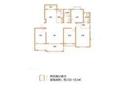 金成翡翠溪谷4室2厅1厨2卫建面156.00㎡