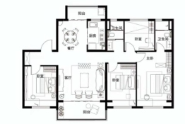 碧桂园·天悦三期4室2厅1厨2卫建面139.00㎡