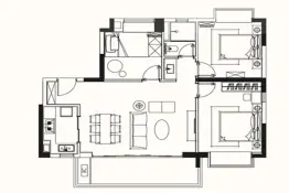 中投里城布谷布谷3室2厅1厨1卫建面105.00㎡