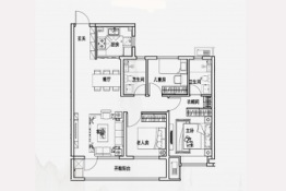 汇源·春晓观棠3室2厅1厨2卫建面110.00㎡