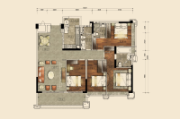 建面176平C1户型