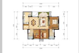 金科集美学府3室2厅1厨2卫建面99.73㎡