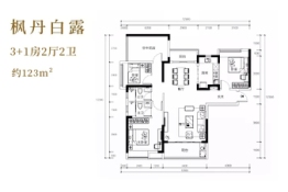 印象·海伦湾4室2厅1厨2卫建面123.00㎡