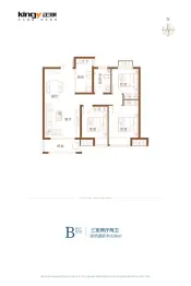 风雅颂3室2厅1厨2卫建面108.00㎡