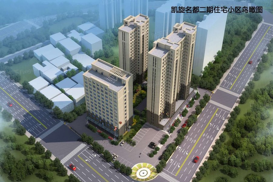 鸟瞰效果图拖动图片可以查看其它楼栋信息