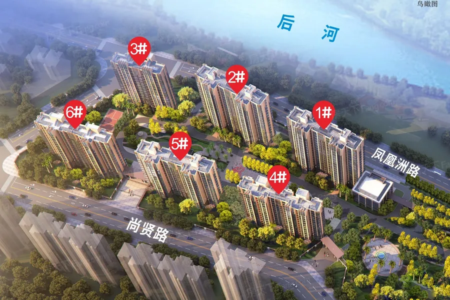 鸟瞰图拖动图片可以查看其它楼栋信息