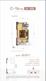 景湖悦城建面42.87㎡