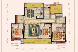 高州中梁国宾壹号3室2厅1厨2卫建面142.00㎡