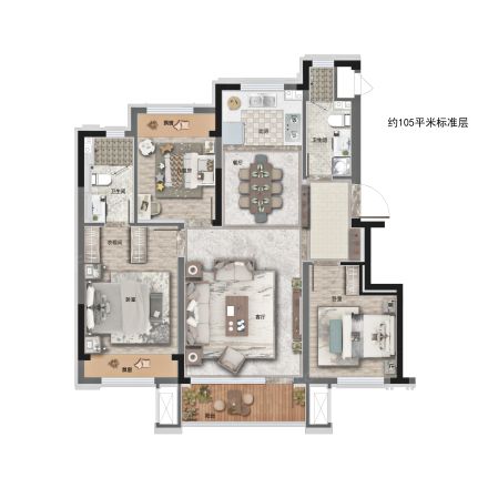 新希望锦麟玖玺户型图