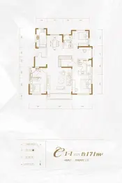 南开府4室2厅1厨3卫建面171.0㎡