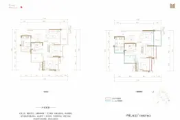 西网蒙山府3室2厅1厨1卫建面90.60㎡