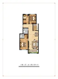 国宅澜悦府3室2厅1厨2卫建面120.00㎡