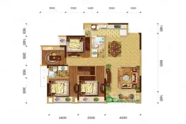 恒泰悦府3室2厅1厨2卫建面124.97㎡