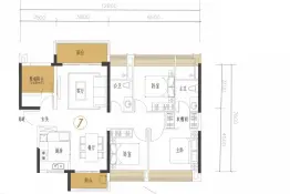 禹洲·朗廷湾4室2厅1厨2卫建面125.0㎡