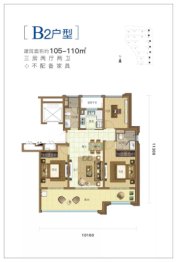 绿城蓝湾小镇3室2厅1厨2卫建面105.00㎡