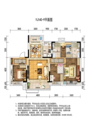 碧桂园·黄金时代4室2厅1厨2卫建面144.00㎡