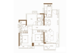 华润置地·玖悦3室2厅1厨2卫建面95.00㎡