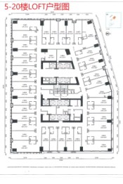 五象世茂中心1室1厅1厨1卫建面37.74㎡