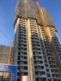 建筑工地高层楼栋实景图 