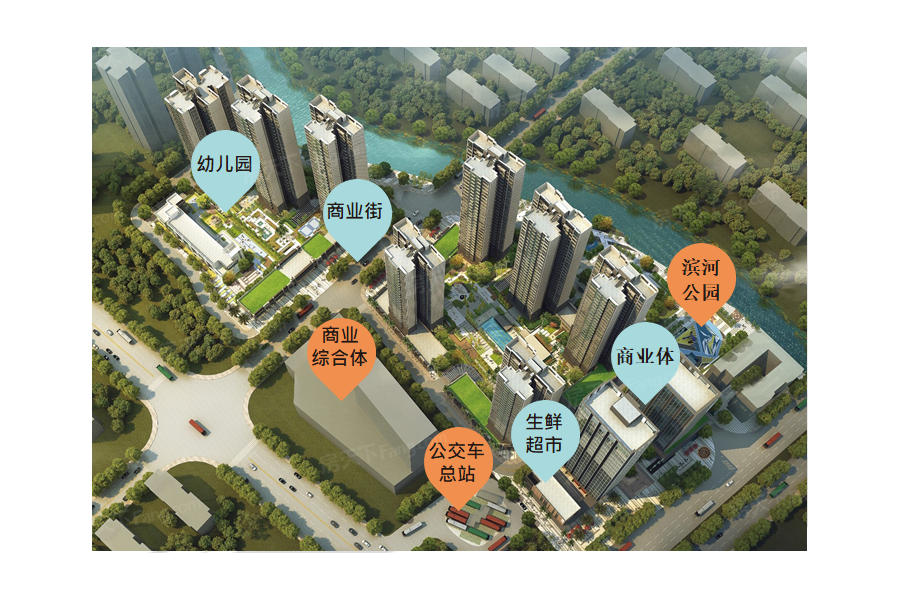 总平面拖动图片可以查看其它楼栋信息